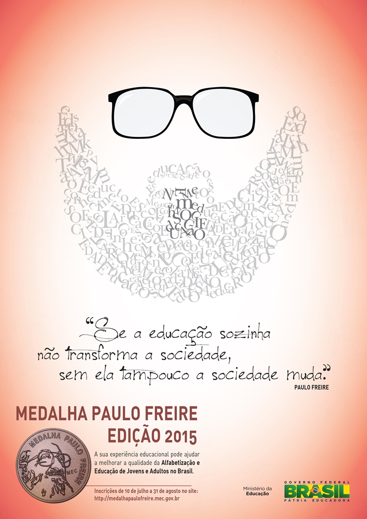 Cartaz Medalha Paulo Freire 2