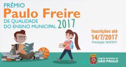 Abertas inscrições para o Prêmio Paulo Freire 2017